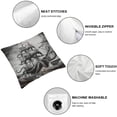 thumbnail image 4 of QZHH  Throw Pillow Cover Vintage Sail Boat Gorgeous Cool Octopus Cute Animal Ocean Waves Nautical Marine Sea Life Decor Lumbar Pillow Case Cushion for Sofa Couch Bed White, 4 of 6