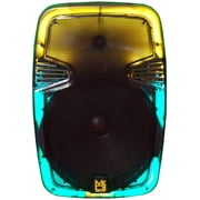 MR DJ PL15FLAME 15 Portable Translucent Bluetooth Speaker + Speaker Stand