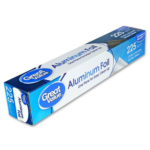 Great Value Aluminum Foil, 225 sq ft
