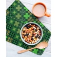 thumbnail image 3 of Saint Patrick's Day Kitchen Dish Towels for Drying Dishes Set of 4, Country Green Plaid Shamrock Clovers Waffle Weave Microfiber Hand Tea Bathroom Towels Quick Dry & Absorbent Towel 12x12, 3 of 7