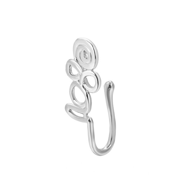 Anillo de nariz falsa en forma de U Diamante tachonado Mariposa Nariz Clavo Sin agujero Nariz Clip Piercing Joyería Wmkox8yi sjalhkljlk5398