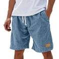 thumbnail image 2 of Kcolen Mens Casual Shorts Men's Casual Shorts Elastic Waist Drawstring Streetwear Shorts Summer Beach Vacation with Pockets, 2 of 4