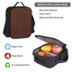thumbnail image 5 of Easygdp Dark Brown Glitter Mochila para Niños y Niñas con Set de Caja de Almuerzo y Estuche para Lápices 3 en 1, Mochila Escolar Estampada para Adolescentes, 5 of 7