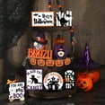 thumbnail image 5 of Halloween Tiered Tray Decoration Set Halloween Farmhouse Decor Boo Happy Halloween Wooden Signs Farmhouse Rustic Tiered Tray Decor Items For Home Tabl, 5 of 5