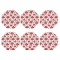 thumbnail image 2 of Disketp Amanita Red Mushroom Funny Coasters,6 Pcs Leather Coasters With Holder, Perfect Housewarming Hostess Gifts,Protect Furniture From Water Marks Scratch And Damage, 2 of 9
