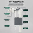 thumbnail image 2 of Bathroom In-wall Water Tank Inlet Valve Hang Wall Hanging Toilet Water Valve Water Inlet Accessories G3/8inch, 2 of 5