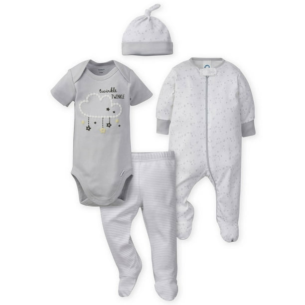 Gerber Gerber Baby Boy or Girl Gender Neutral Onesies Bodysuit, Sleep N Play Sleepers, Pants