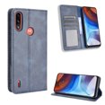 thumbnail image 2 of Compatible with Motorola Moto E7i Power Case Magnetic Closure Vintage Pattern PU Leather Wallet Cover with Card Slots-Blue, 2 of 5