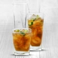 thumbnail image 3 of Libbey City Tumbler and Rocks Glass Set, Elegant Drinkware Glasses Set, Tall Drinking Glasses with Modern Lines, Dishwasher Safe Drinking Glasses Set of 16, 3 of 6