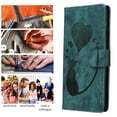 thumbnail image 7 of Dteck Wallet Case for Samsung Galaxy A15 5G / 4G 6.5-Inch, Shockproof PU Leather Magnetic Flip Cover with Card Holder, Stand Feature and Wrist Strap,Green, 7 of 7