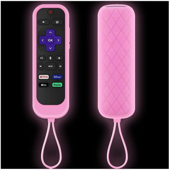 Glow in The Dark Silicone Remote Control Cover, Universal TV Remote Case, Protective Anti-Drop Remote Sleeve, Reusable Glow Silicone Remote Cover for Most Remote Controls
