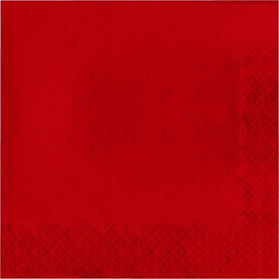 500/Case Bulk Classic Red Luncheon Napkins 3 ply