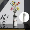 thumbnail image 4 of Hand Shape Ceramic Dry Vase, Artificial Flowers Pot 23.5cm Party Patio Decor Ornament, 4 of 8