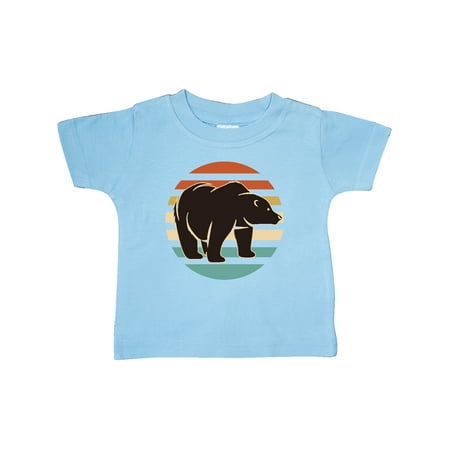 

Inktastic Bear Silhouette Retro Sunset Gift Baby Boy or Baby Girl T-Shirt