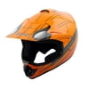 WOW Youth Kids Motocross BMX MX ATV Dirt Bike Helmet HJOY Spider Orange