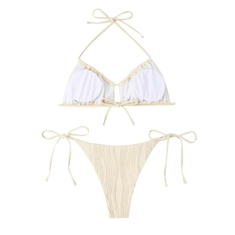 Sngxgn High Waisted Cutout Ribbed V Cut Bikini Set 2 Piece Sngxgn High Waisted Cutout Ribbed V Cut Bikini Set 2 Piece