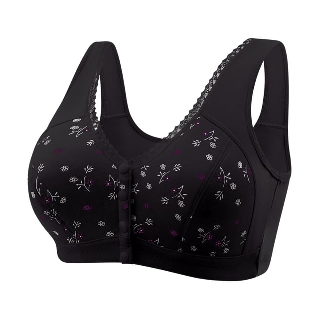 Bigersell Women's Bras for Older Women 1pcs Training Bra Style R-94 Breathable Pullover Bras Pack R-94-black