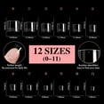 thumbnail image 3 of Graflsoa 600-Piece Matte Short False Nail Tips, No-File No-Trace Armor Plates, 12 Sizes, 5 Styles, Compact 22.5x12.5x2cm Box, 123g Lightweight, 3 of 6