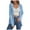 Sky Blue, variant on idosla Cardigan Sweaters for Women Lightweight Open Front Tops Blouse Long Sleeve Button Down Knit Fall Trendy 2025 Coat (Red, L)