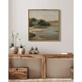 thumbnail image 4 of Drsoum Vintage Mountain River Landscape Decor 16x16in Natural Framed Hallway Bathroom Office Decor, 4 of 5
