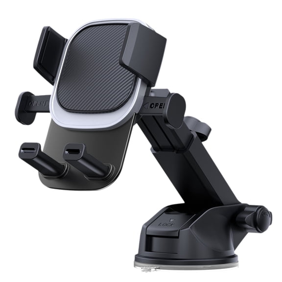Yonrjhukm Car Phone Support Universal Multifunctional Phone Support, 360 Degree Rotation Dashboard Cell Phone Holder for Car Clip Mount Stand Suitable for 4 to 7 Inch Smartphones