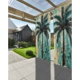 thumbnail image 3 of nqOlkjepod Outdoor Curtains for Patio Waterproof, Boho Beach Tree Outdoor Privacy Panels Grommet, Coastal Vintage Summer Tropical Plant Blackout Outside Curtains for Porch/Cabana 54"x95", 1 Panel, 3 of 8