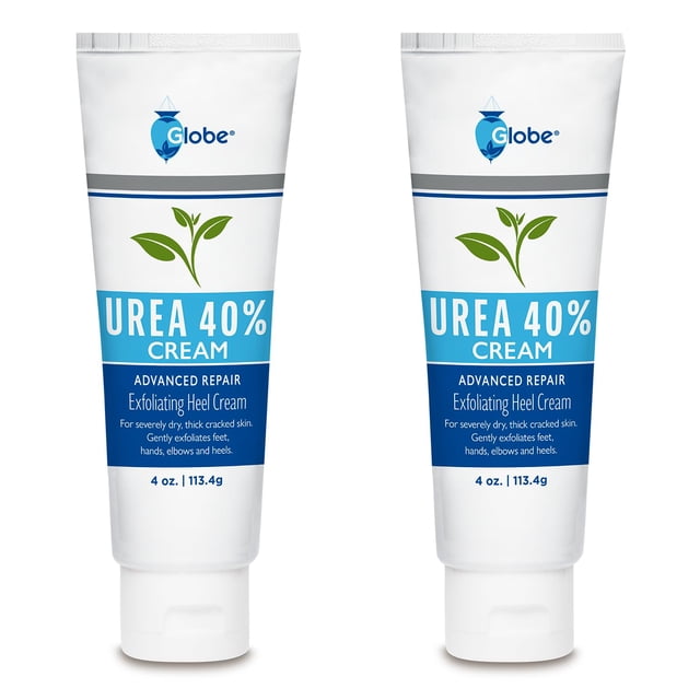 Crema Globe Urea con 40% de hidratación intensiva, 240 ml (paquete de 2)