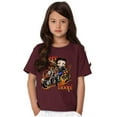 thumbnail image 3 of Biker Betty Boop Flaming Motorcycle Girls Kids T Shirt Tees Teen Brisco Brands L, 3 of 5