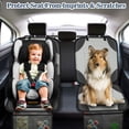 thumbnail image 4 of Siivton Car Seat Protector for Child Car Seat - Waterproof Non-Slip Leather Mat with 2 Mesh Pockets, Universal Seat Cover for Baby, Pets & Vehicles(2-Pack, Grey), 4 of 8