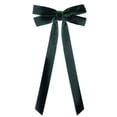 thumbnail image 2 of 10 Pcs Green Velvet Christmas Ribbon Bows 12.4 Inch Pre-Tied Long Tail Fabric Bow Ornaments for Christmas Tree Wreath Gift Decor, 2 of 7