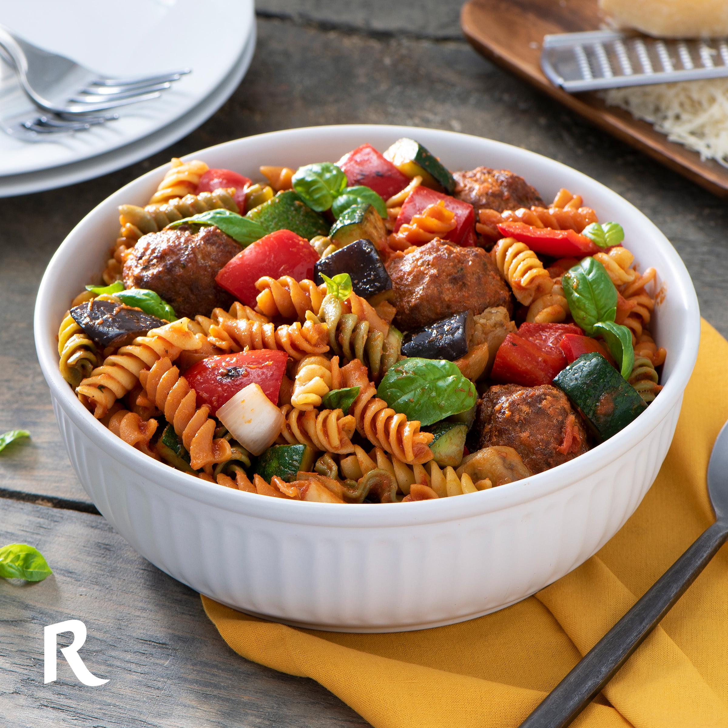 Ronzoni Tricolor Rotini, 12 oz, Colorful Non-GMO Pasta Spirals, (Shelf Stable) Box