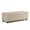 Natural Fabric, variant on Atlin Designs Bonded Leather Brown Storage Bench Rectangular Tufted 48" Unassembled