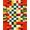 Red Multi, Pattern 14, variant on ODIKA Christmas Pirate Compass Sunburst Motif With Treasure Map Scrollwork for Playroom, Bedroom, Reading Nook, Pet Friendly & Kids Safe Play