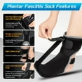thumbnail image 7 of Plantar Fasciitis Night Splint Sock with Massage Ball for Plantar Fasciitis Relief, Soft & Comfortable Plantar Fasciitis Brace for Achilles Tendonitis Heal Spur Foot-drop Flat-arch for Women and Men, 7 of 7