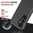 thumbnail image 6 of Diverbox Heavy Duty Case for Samsung Galaxy S25, Shockproof Protective Phone Cover with Camera Control Button and Screen Protector - Black, 6 of 8