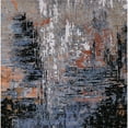 thumbnail image 1 of Ahgly Company Indoor Square Mid-Century Modern Black Oriental Area Rugs, 7' Square, 1 of 6