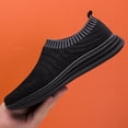 thumbnail image 6 of Men's Walking Shoes Comfort Soft Sock Sneakers Breathable Knit Woven L𝗈afers Shoes S𝗅ip On Laceless Workout Shoes Wide Width Tennis Sport Shoes Casual Outdoor Walking Shoes, 6 of 8