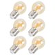 thumbnail image 3 of 6 bombillas LED vintage G45 doradas con base E27 para decoración del hogar, 6 W, luz cálida., 3 of 14