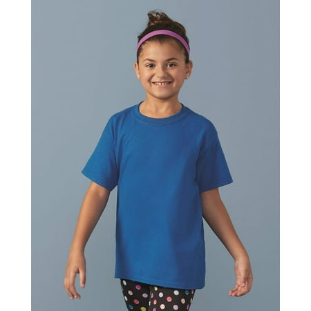 Antigua Purple Classic Shirt - Gildan Heavy Cotton Youth T-Shirt
