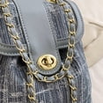 thumbnail image 4 of Bolso Cubo Bolso tipo cubo, Bolso cruzado vaquero, resistente a los arañazos, para mujer, ocio diario (azul), 4 of 8