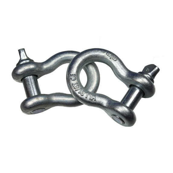 (4) 5/8” SCREW PIN ANCHOR SHACKLE CLEVIS RIGGING BUMPER JEEP OFF ROAD TOWING 0900130-4