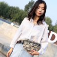 thumbnail image 1 of Bolso cruzado con estampado de serpiente para mujer, paquete de cadena para la cintura, bolso de hombro (beige) Tmvgtek Para estrenar, 1 of 6