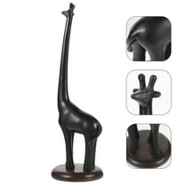 WHAMVOX  Kitchen Towel Holder Black Giraffe Toilet Paper over The Storage