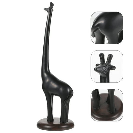 WHAMVOX  Kitchen Towel Holder Black Giraffe Toilet Paper over The Storage