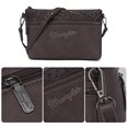 thumbnail image 4 of Wrangler Western Cowhide Crossbody Bags for Women Clutch Wristlet Purse, Pattern-Coffee, 4 of 6