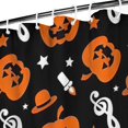 thumbnail image 3 of Musical Halloween Icons Pattern Shower Curtain 36"x72" ,Bathroom Decorative Shower Curtains Set with 12 Hooks,Modern Waterproof Washable Shower Curtain, 3 of 6
