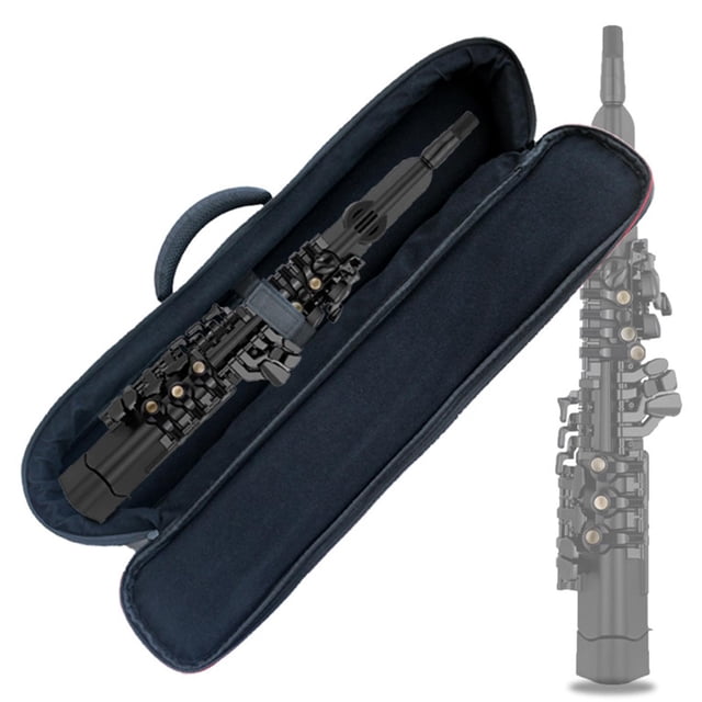 Estuche para saxofón soprano perfke mochila ajustable para saxofón bolsa para concierto