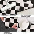 thumbnail image 3 of Black and White Checkered Pattern Kitchen Rug Mat,Kitchen Runner Rugs Non Skid Washable,Decorative Kitchen Floor Mats for Kitchen,Sink,Laundry,17"X47", 3 of 5