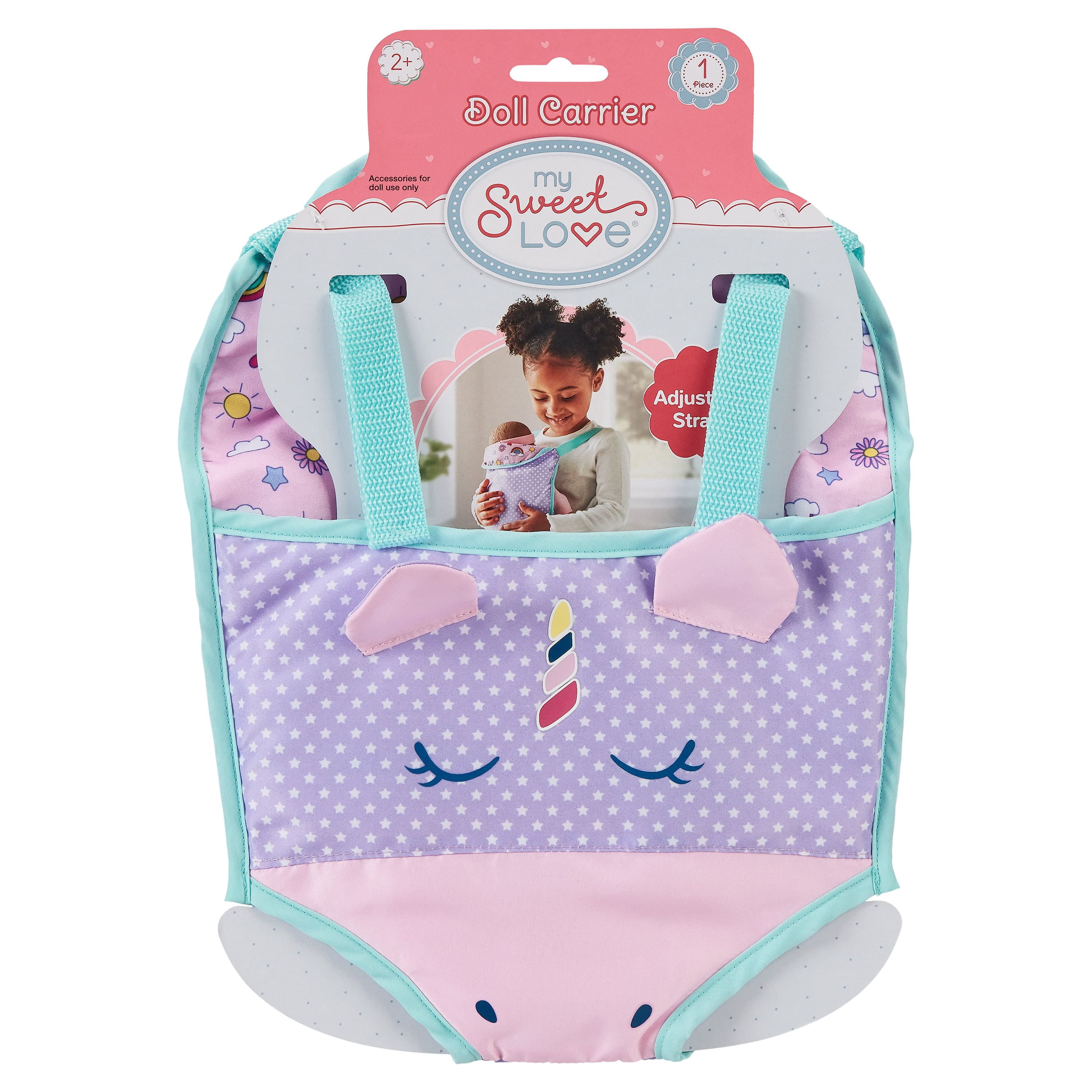 My Sweet Love 14" Baby Doll and Sling Carrier Play Set, 2 Pieces