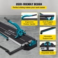 thumbnail image 4 of 40"Tile Cutter Single Rail Double Brackets Manual Tile Cutter 3/5 in Cap with Precise Laser Manual Tile Cutter Tools for Precision Cutting (40"), 4 of 12